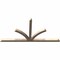 Ekena Millwork Richland Smooth Timber Gable Bracket, Douglas Fir, 96"W x 48"H x 3 1/2"D x 3 1/2"F, 12/12 Pitch GBW096X48X0404RIC00SDF - alternate 2